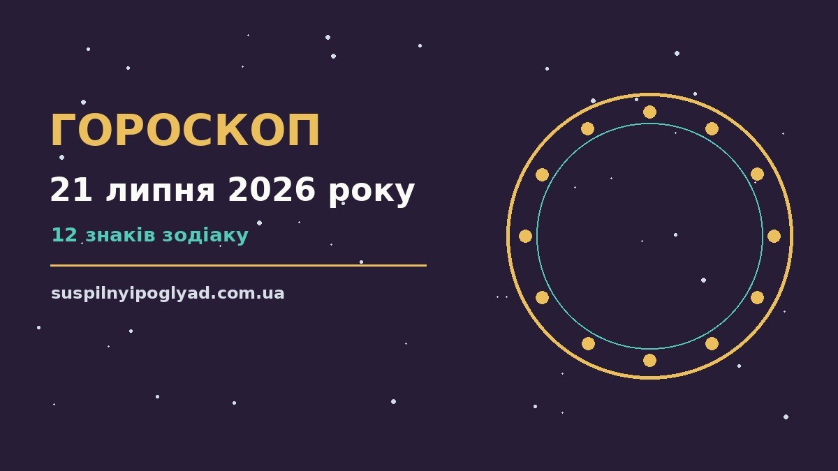 Гороскоп на 21 липня 2026 року: справи й почуття цього дня про події, зустрічі та вибір