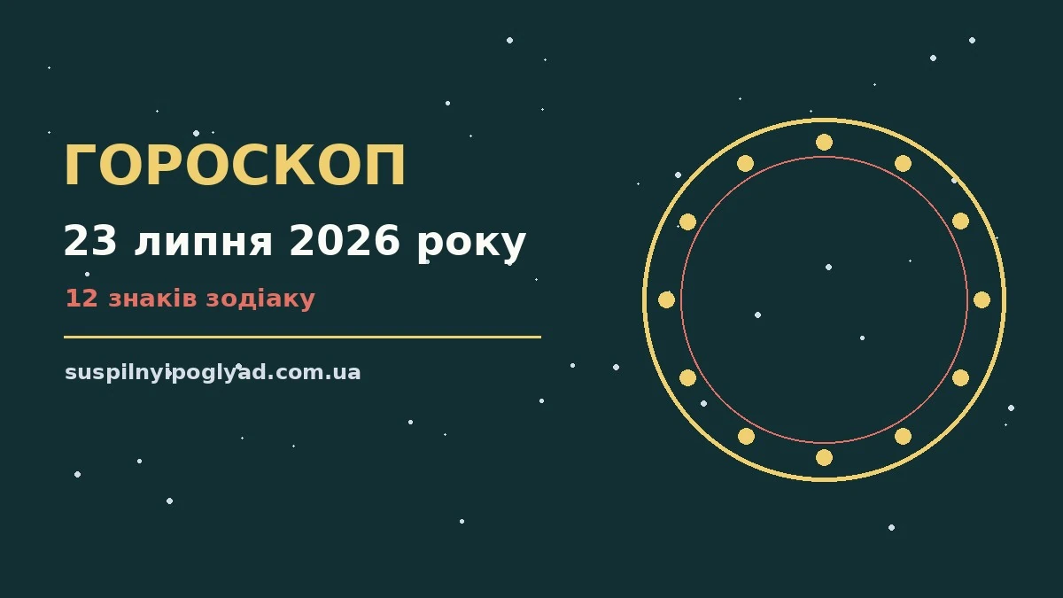 Гороскоп на 23 липня 2026 року: справи й почуття цього дня про події, зустрічі та вибір
