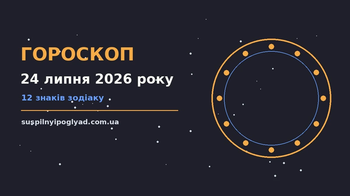 Гороскоп на 24 липня 2026 року: справи й почуття цього дня про події, зустрічі та вибір