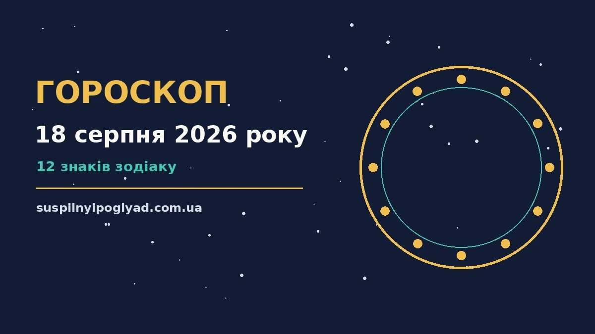 Гороскоп на 18 серпня 2026 року: справи й почуття цього дня про події, зустрічі та вибір