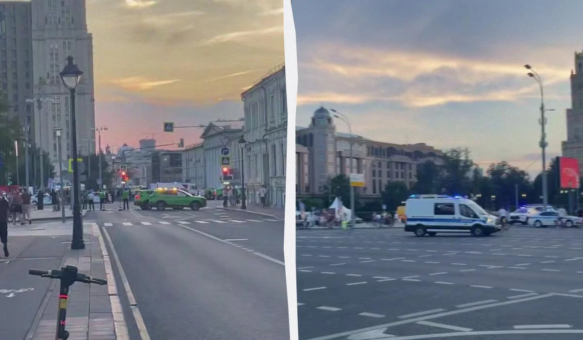 Російські силовики біля ресторана Balzi Rossi в центрі Москви після вибуху, 1 серпня 2026 року