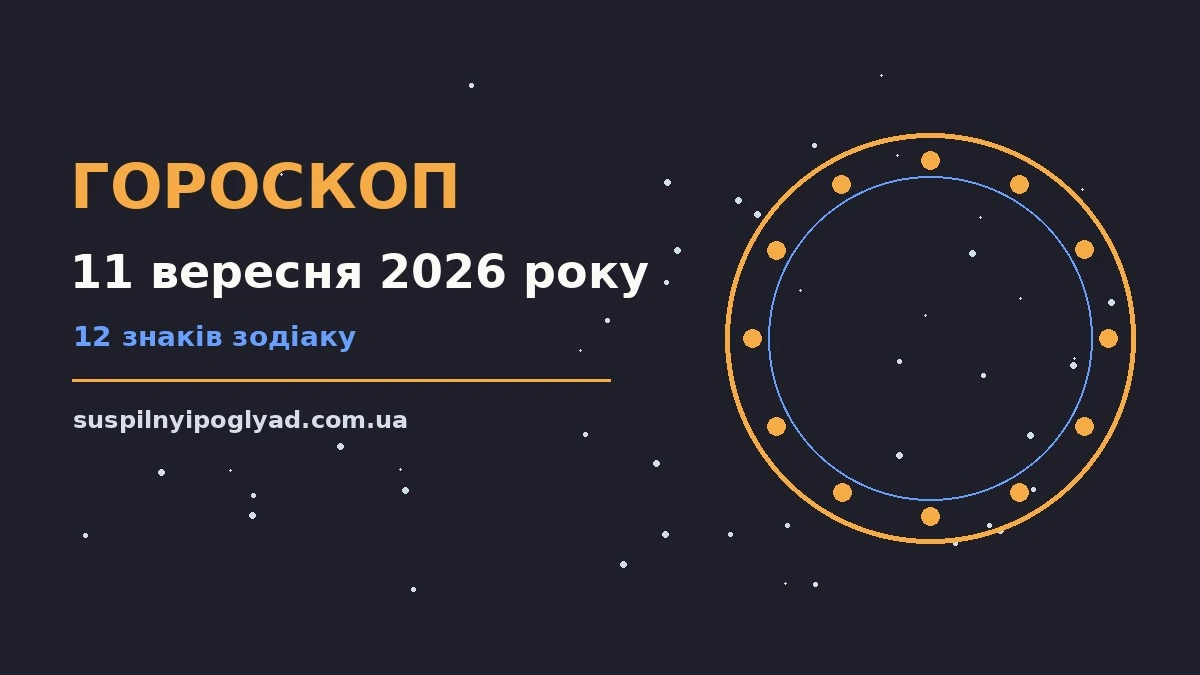 Гороскоп на 11 вересня 2026 року: справи й почуття цього дня про події, зустрічі та вибір