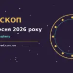 Астрологічний гороскоп на 15 вересня 2026 року з символами знаків зодіаку на фоні ранкового неба