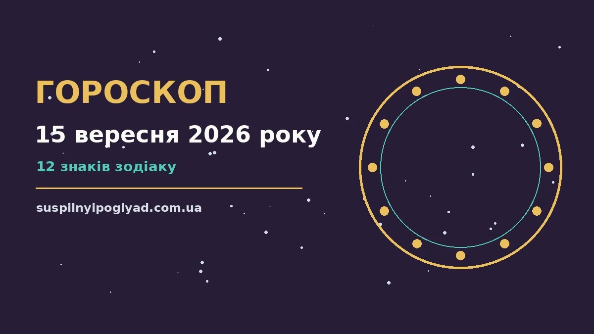 Гороскоп на 15 вересня 2026 року: справи й почуття цього дня про події, зустрічі та вибір