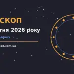 Зоряне небо над міською вечірньою панорамою, м'яке золотисто-блакитне світло, настрій суботнього гороскопа