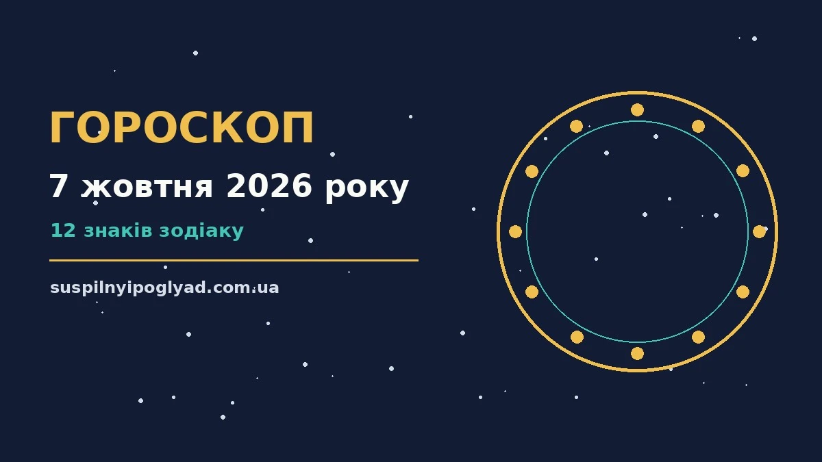 Гороскоп на 7 жовтня 2026 року: справи й почуття цього дня про події, зустрічі та вибір