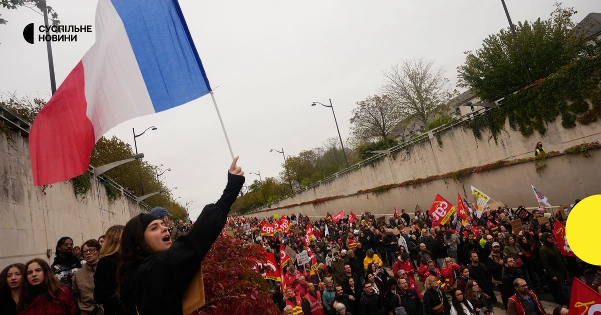 70 тисяч силовиків на.francuzьких протестах: затримання, поранення та нові акції